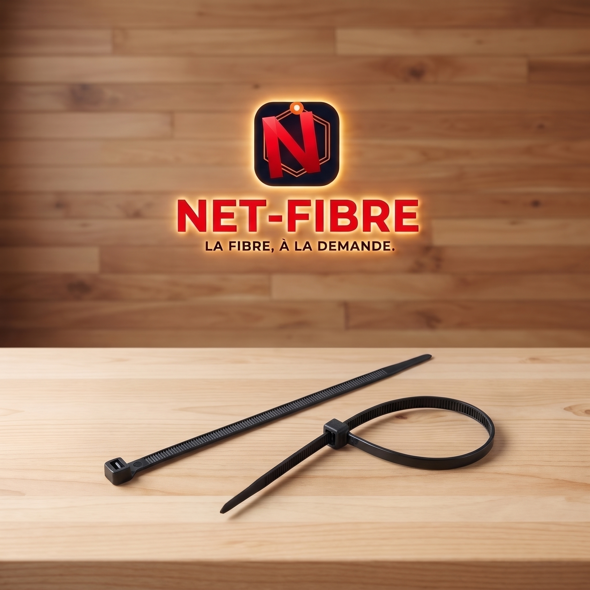 Collier de Serrage Nylon Noir 4,6x200mm (Rilsan) - par 100